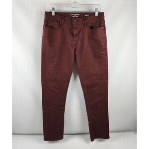 Banana Republic Jeans Men 32x31 Burgundy Travel Slim Fit Pants